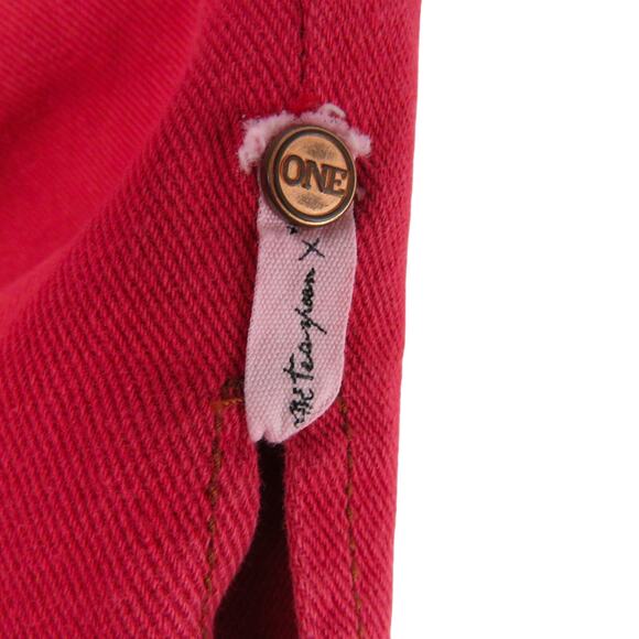 Revolve One Teaspoon Vanguard High Waist Denim Skirt in Red Envy 28 Jean Skirt - Picture 7 of 11